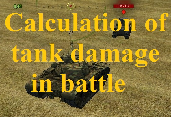 Calculation of tank damage in battle Mod For World Of Tanks 0.9.16