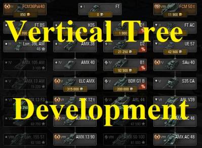 Vertical tree development Mod For World Of Tanks 1.2.0