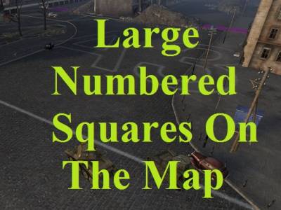 Large numbered squares on the map Mod For World Of Tanks 0.9.16