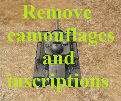 Removal of Tanks and off Tanks with Inscriptions Mod For World Of Tanks 0.9.16