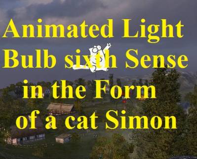 Animated Light Bulb sixth Sense in the Form of a cat Simon Mod WOT 0.9.16