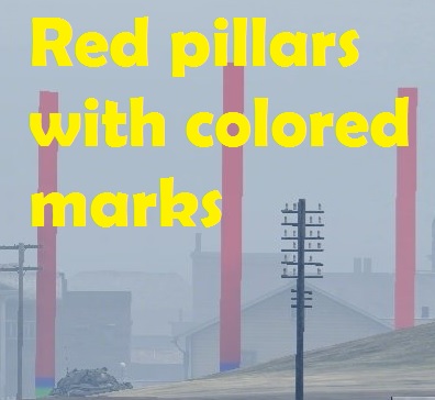 Red pillars with colored marks Hack for World of tanks 0.9.22.0.1