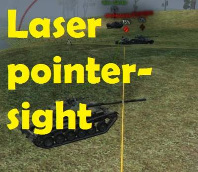 Laser pointer-sight (direction of the shafts) Hack for World of Tanks 0.9.22.0.1