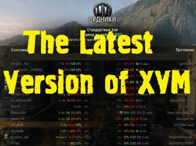 The latest version of XVM Mod For World Of Tanks 1.0.1