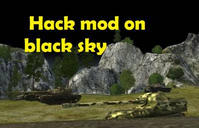 Hack mod on black sky for World of Tanks 0.9.22.0.1