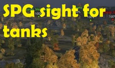 SPG sight for tanks, sniper for arty and free camera in battle WoT 0.9.22.0.1