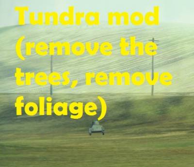 Tundra mod - remove trees & foliage for World of Tanks 1.2