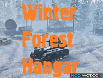 Winter forest Hangar for World of tanks 0.9.16