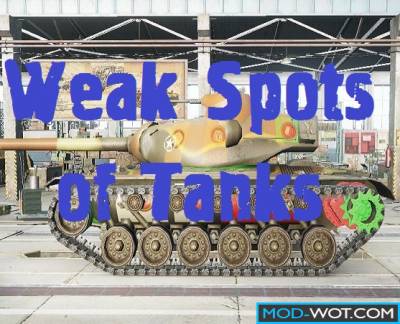 Weak spots of tanks - skins For World of tanks 0.9.22.0.1