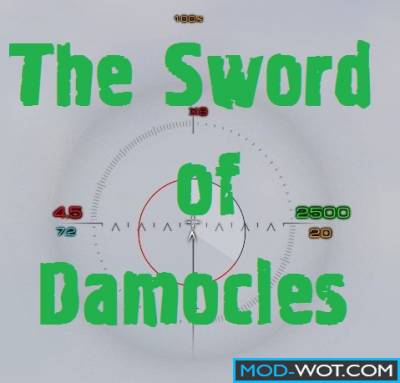 Artillery, sniper & arcade sight "sword of Damocles" for WOT 0.9.16