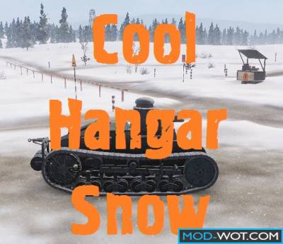 Cool Hangar "Snow" for World of tanks 0.9.16
