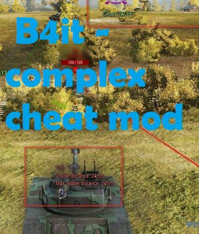 B4it - complex cheat mod (red balls, tundra, reload, cheat-lamp) WOT 0.9.16