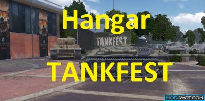 Hangar TANKFEST on square in front of tank Museum WoT 0.9.22.0.1