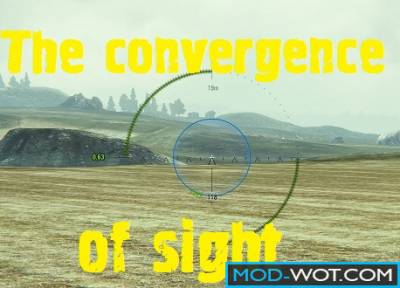 Sight with the display of armor penetration For World Of Tanks 0.9.16