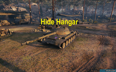 Hide Hangar for World of tanks 1.0.2.1