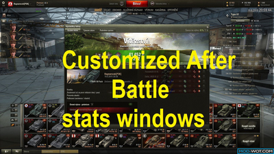Customized After Battle stats windows For World of tanks 1.0.0
