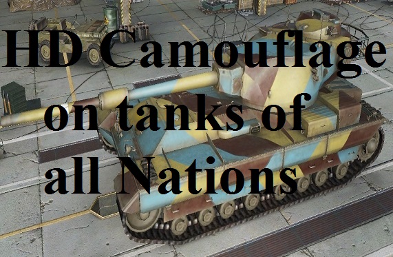 HD camouflage on tanks of all Nations Mod For World Of Tanks 0.9.22.0.1